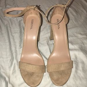 Tan sandal heel
